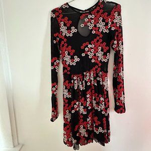 Urban Outfitters Sheer Floral Dress - M